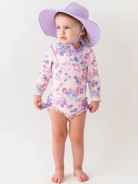 RUFFLE BUTTS | floral one piece